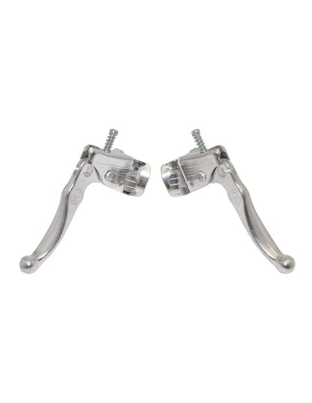 Mx Alloy Brake Lever Set Chrome.